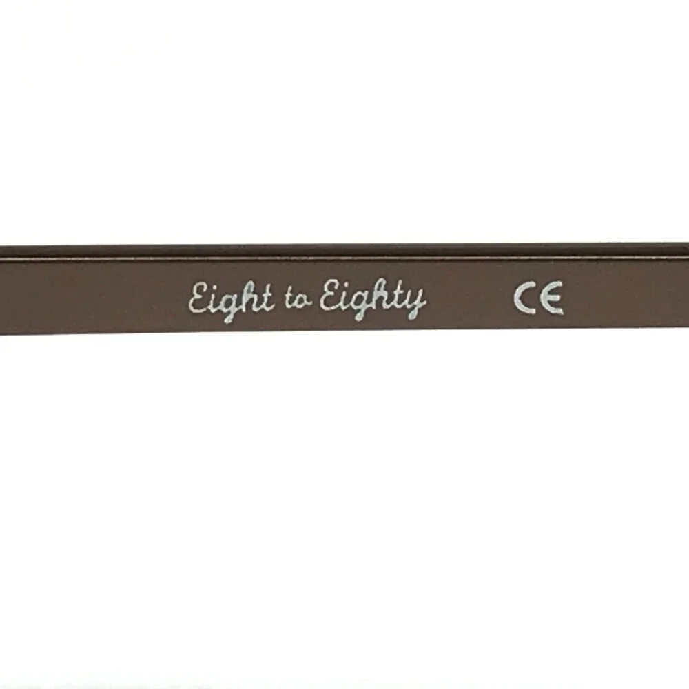 Eight to Eighty Eyeglasses Frames MORTY BROWN Square Full Rim 54-18-140